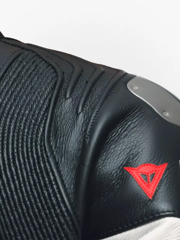 Dainese Motorpakken-Misano 3 Perforated D-Air 1Pc Leather Suit Black/Red/Fluo-Red