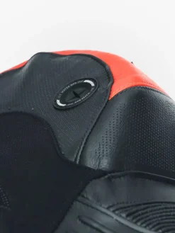 Dainese Motorpakken-Misano 3 Perforated D-Air 1Pc Leather Suit Black/Red/Fluo-Red
