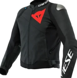 Dainese Motorjassen-Sportiva Leather Motorjas Black-Matt/Black-Matt/Black-M 92C