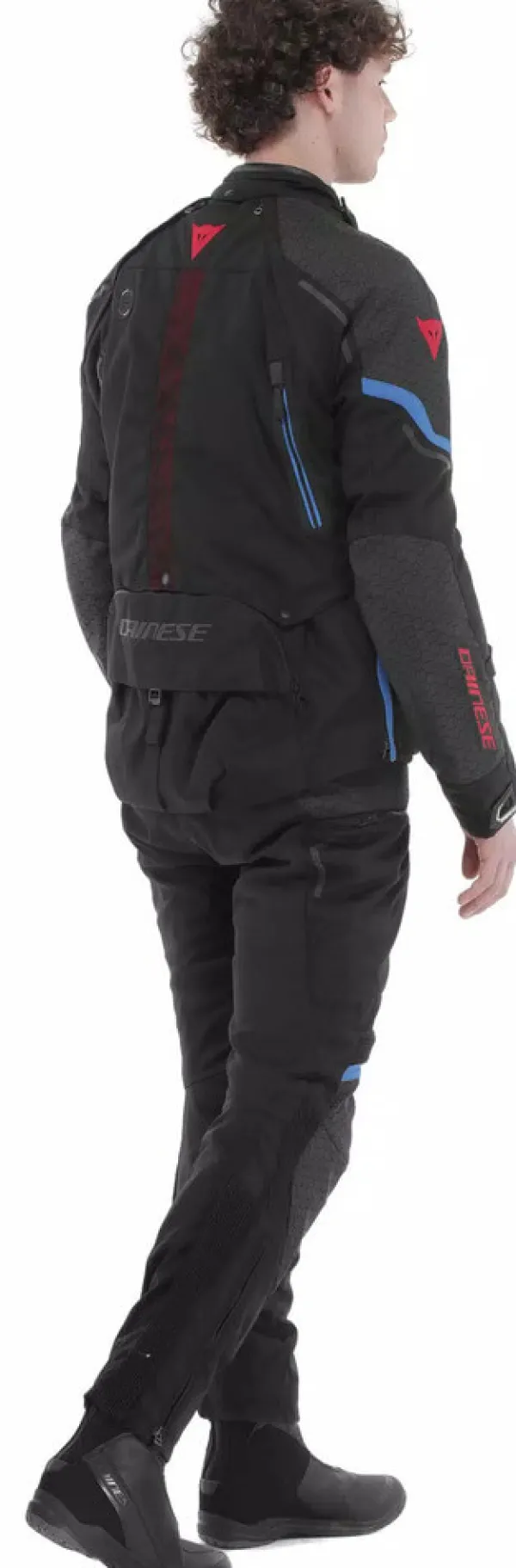 Dainese Motorjassen-Super Adventure D-Dry Absoluteshell Motorjas Black/Black/Blue D01