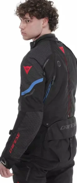Dainese Motorjassen-Super Adventure D-Dry Absoluteshell Motorjas Black/Black/Blue D01