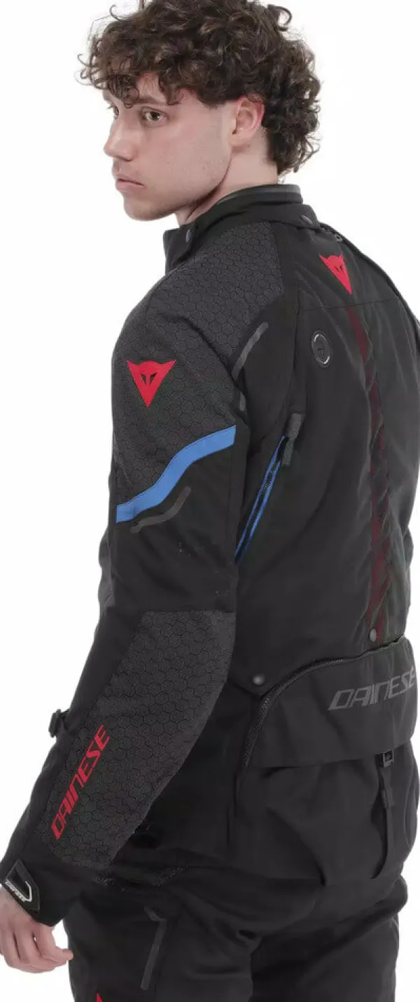 Dainese Motorjassen-Super Adventure D-Dry Absoluteshell Motorjas Black/Black/Blue D01
