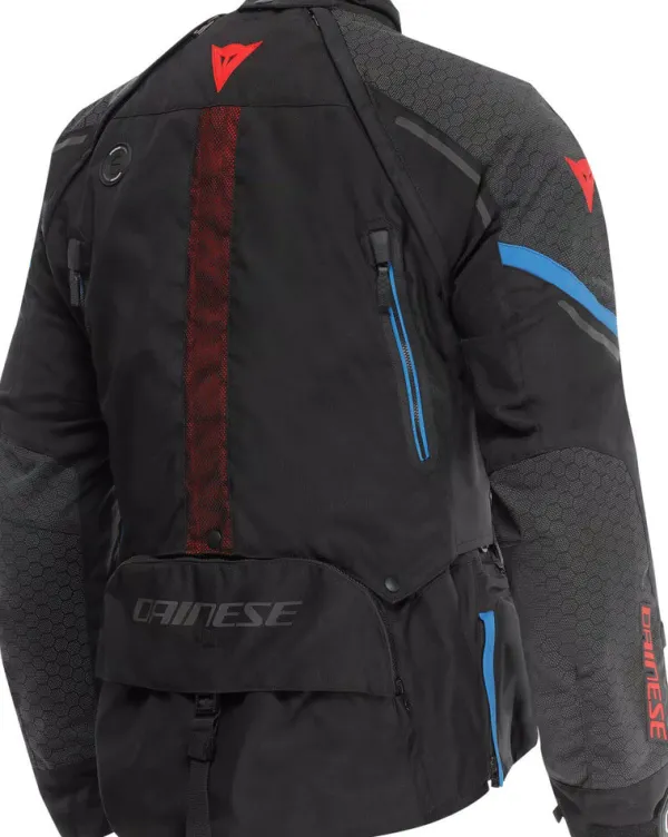 Dainese Motorjassen-Super Adventure D-Dry Absoluteshell Motorjas Black/Black/Blue D01