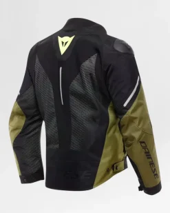 Dainese Motorjassen-Super Sprint D-Dry Motorjas Black/Green/Fluo Yellow 40R