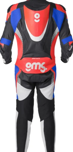 GMS Motorpakken-GRC-1 One Piece Black/Blue/Red