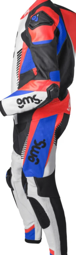 GMS Motorpakken-GRC-1 One Piece Black/Blue/Red