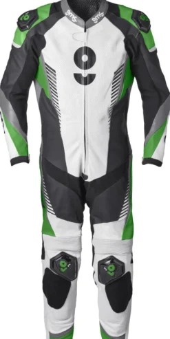 GMS Motorpakken-GRC-1 One Piece Black/White/Green