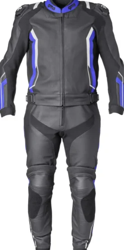 GMS Motorpakken-GR-1 Suit Black/Blue/White