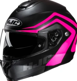 HJC Integraalhelmen|Helmen Met Zonnevizier-C91N Nepo Black/Pink