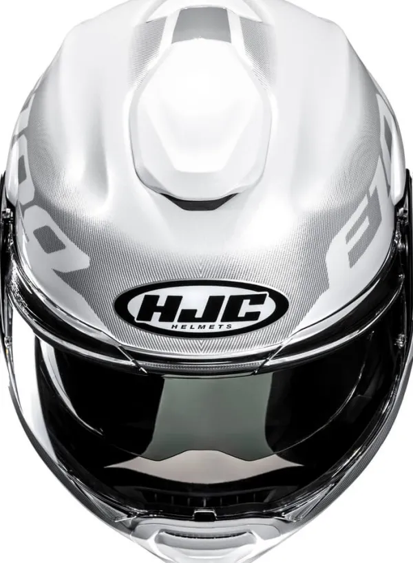 HJC Systeemhelmen|Helmen Met Zonnevizier-F100 Heta White/Grey 280