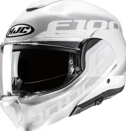 HJC Systeemhelmen|Helmen Met Zonnevizier-F100 Heta White/Grey 280