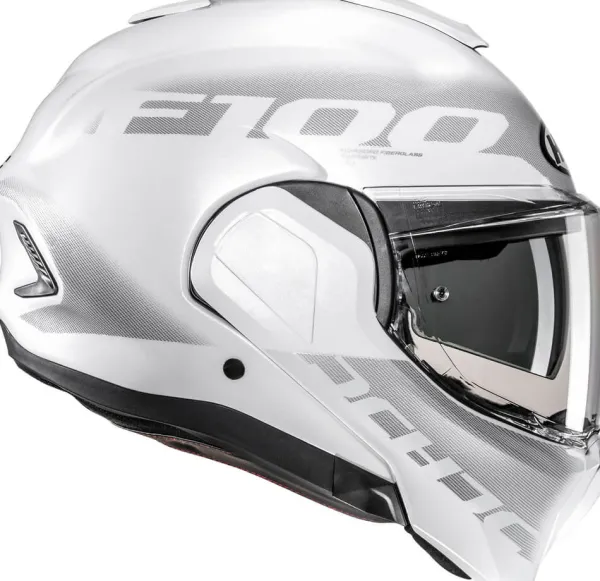 HJC Systeemhelmen|Helmen Met Zonnevizier-F100 Heta White/Grey 280