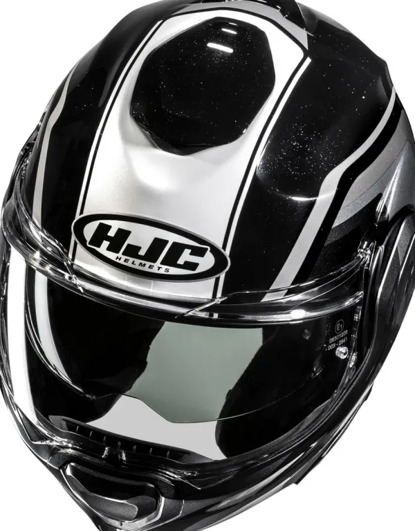 HJC Systeemhelmen|Helmen Met Zonnevizier-F100 Reff Back/Grey 180