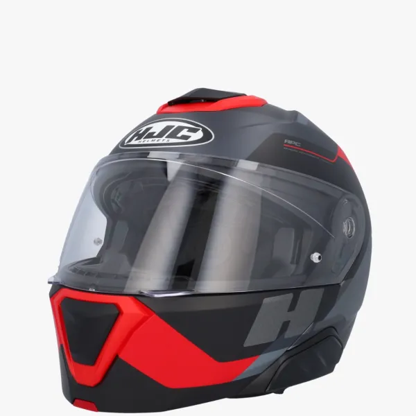 HJC Systeemhelmen|Helmen Met Zonnevizier-i91 Cart Back/Red