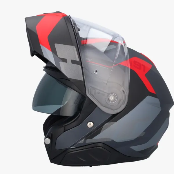 HJC Systeemhelmen|Helmen Met Zonnevizier-i91 Cart Back/Red