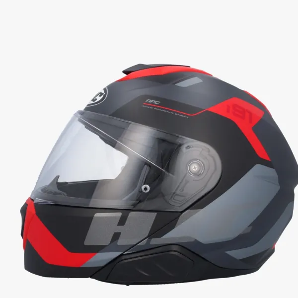 HJC Systeemhelmen|Helmen Met Zonnevizier-i91 Cart Back/Red