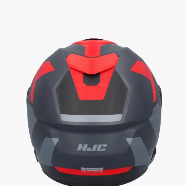 HJC Systeemhelmen|Helmen Met Zonnevizier-i91 Cart Back/Red