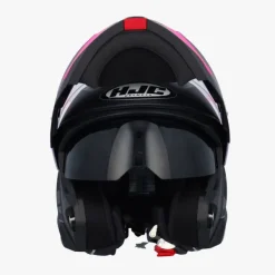 HJC Systeemhelmen|Helmen Met Zonnevizier-i91 Cart Grey/Pink
