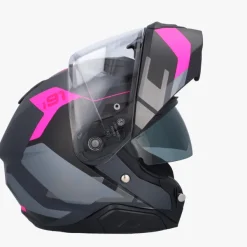 HJC Systeemhelmen|Helmen Met Zonnevizier-i91 Cart Grey/Pink