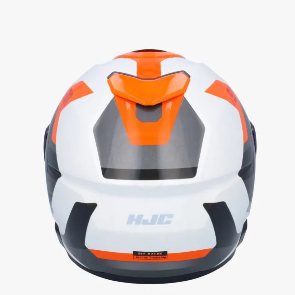 HJC Systeemhelmen|Helmen Met Zonnevizier-i91 Cart White/Orange