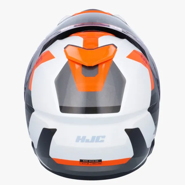HJC Systeemhelmen|Helmen Met Zonnevizier-i91 Cart White/Orange