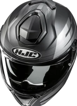 HJC Systeemhelmen|Helmen Met Zonnevizier-i91 Duk Back/Grey 180