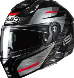 HJC Systeemhelmen|Helmen Met Zonnevizier-i91 Duk Back/Red 183