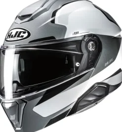 HJC Systeemhelmen|Helmen Met Zonnevizier-i91 Feio White/Grey 281