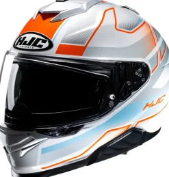 HJC Integraalhelmen|Helmen Met Zonnevizier-i71 Iorix White/Orange