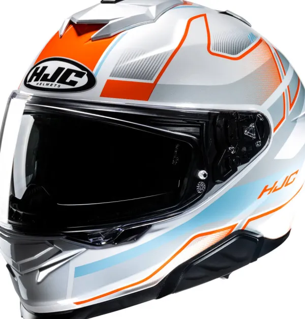 HJC Integraalhelmen|Helmen Met Zonnevizier-i71 Iorix White/Orange