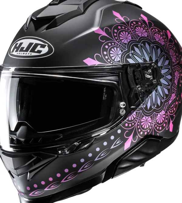 HJC Integraalhelmen|Helmen Met Zonnevizier-i71 Nie Back/Pink 165