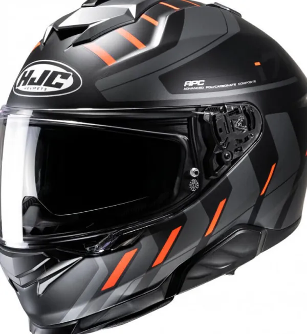 HJC Integraalhelmen|Helmen Met Zonnevizier-i71 io Back/Orange 813