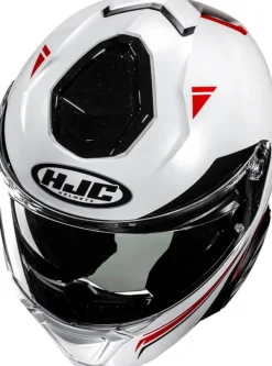 HJC Systeemhelmen|Helmen Met Zonnevizier-i91 Tricu White/Red 231