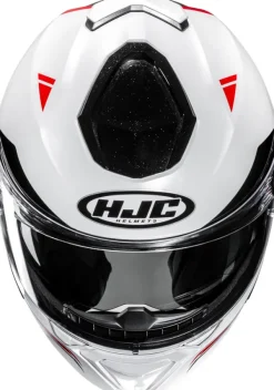HJC Systeemhelmen|Helmen Met Zonnevizier-i91 Tricu White/Red 231