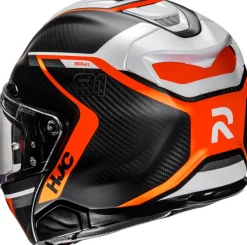 HJC Systeemhelmen|Helmen Met Zonnevizier-RPHA-91 Carbon Grey/Orange 833