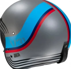 HJC Retro Helmen|Helmen Met Zonnevizier-V31 Byron Grey/Bue 853