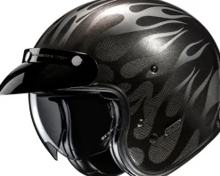 HJC Retro Helmen|Helmen Met Zonnevizier-V31 Firo Back/Grey 180