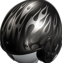 HJC Retro Helmen|Helmen Met Zonnevizier-V31 Firo Back/Grey 180