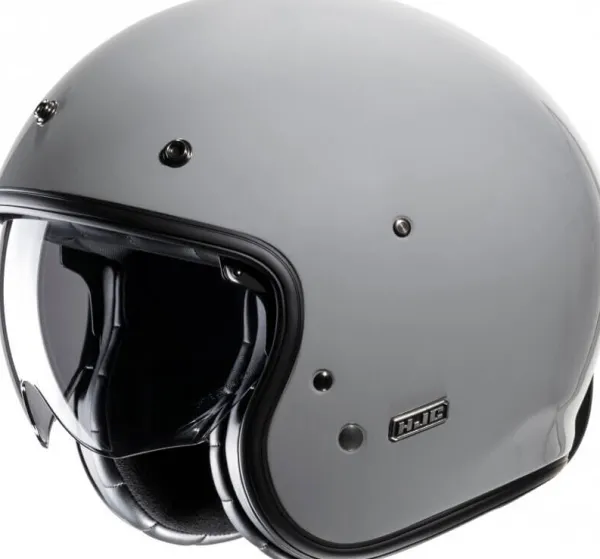 HJC Retro Helmen|Helmen Met Zonnevizier-V31 Grey 808