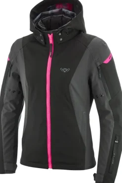 Ixon Motorjassen-Burning ady otorja Anthracite/Back/Pink