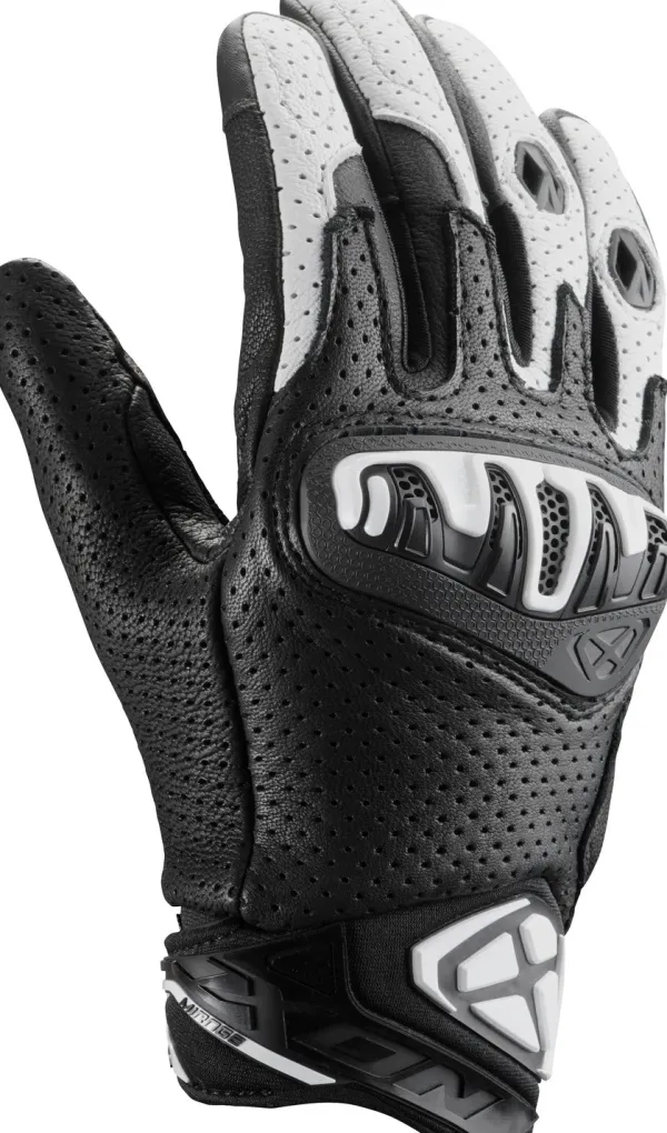 Ixon Motorhandschoenen-irage eather Gove Back/White