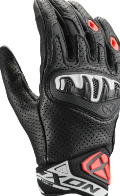 Ixon Motorhandschoenen-irage eather Gove Back/White/Red