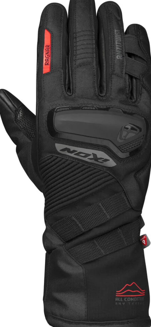 Ixon Motorhandschoenen-Pro Ragnar Gove Back/Bright Red 1117