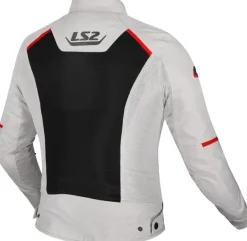 LS2 Motorjassen-Breeze ady otorja Grey Back Red