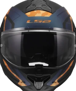 LS2 Systeemhelmen|Helmen Met Zonnevizier-FF910 Advant II Gide Back Orange