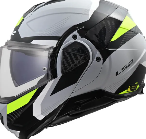 LS2 Systeemhelmen|Helmen Met Zonnevizier-FF910 Advant II Tripe ight Grey