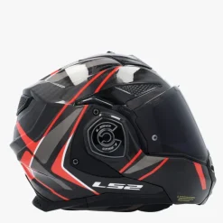 LS2 Systeemhelmen|Helmen Met Zonnevizier-FF901 Advant X Carbon Future Ii Red