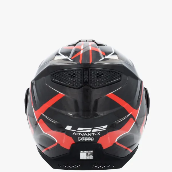 LS2 Systeemhelmen|Helmen Met Zonnevizier-FF901 Advant X Carbon Future Ii Red