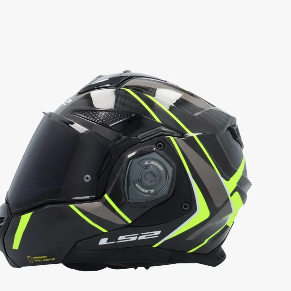 LS2 Systeemhelmen|Helmen Met Zonnevizier-FF901 Advant X Carbon Future Ii H-V Yeow