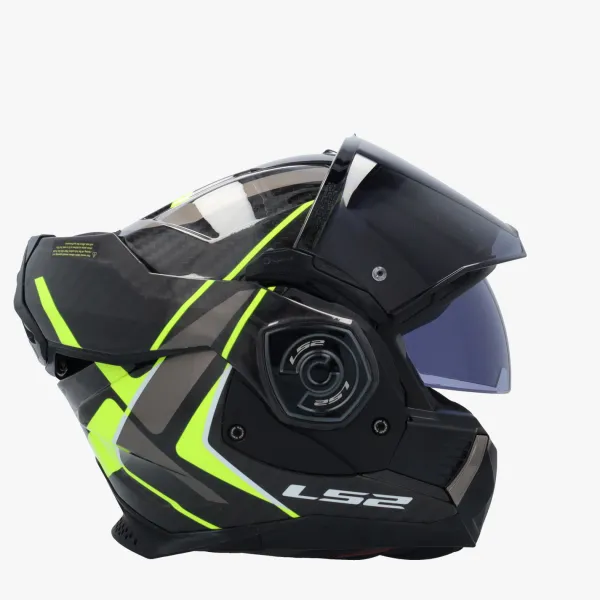LS2 Systeemhelmen|Helmen Met Zonnevizier-FF901 Advant X Carbon Future Ii H-V Yeow